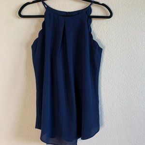 Blue Business Casual Tank Top